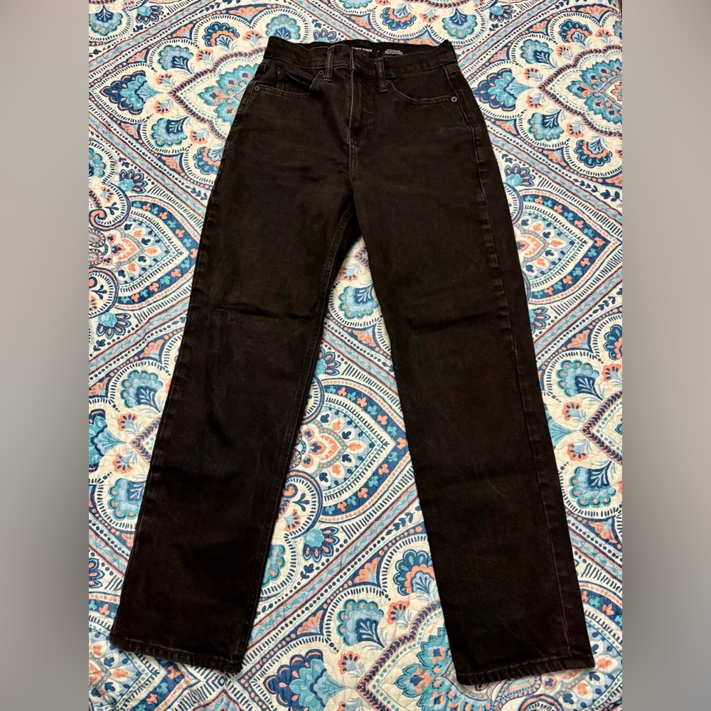 Old Navy Sky High Straight Jean Black